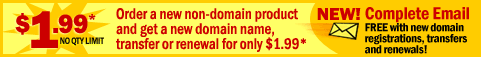 3.99 Domain Promo!